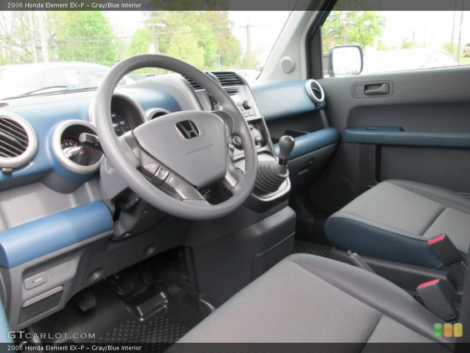 Gray/Blue 2006 Honda Element Interiors