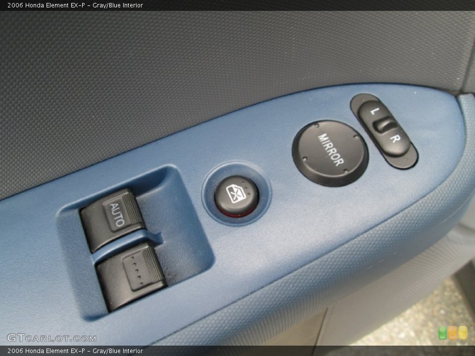 Gray/Blue Interior Controls for the 2006 Honda Element EX-P #93349775