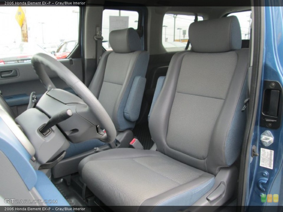 Gray/Blue Interior Front Seat for the 2006 Honda Element EX-P #93349796