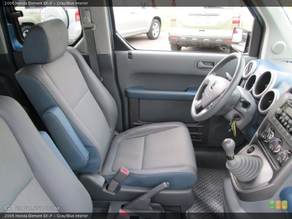 Gray/Blue Interior Front Seat for the 2006 Honda Element EX-P #93349822