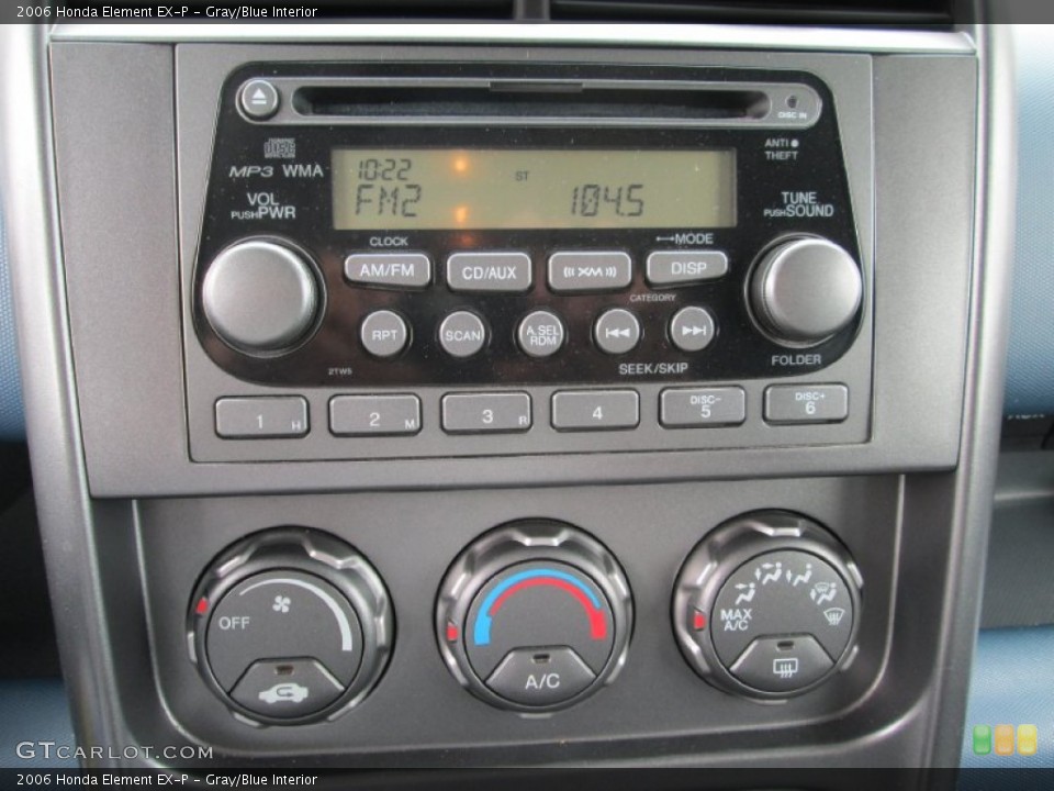 Gray/Blue Interior Controls for the 2006 Honda Element EX-P #93350042