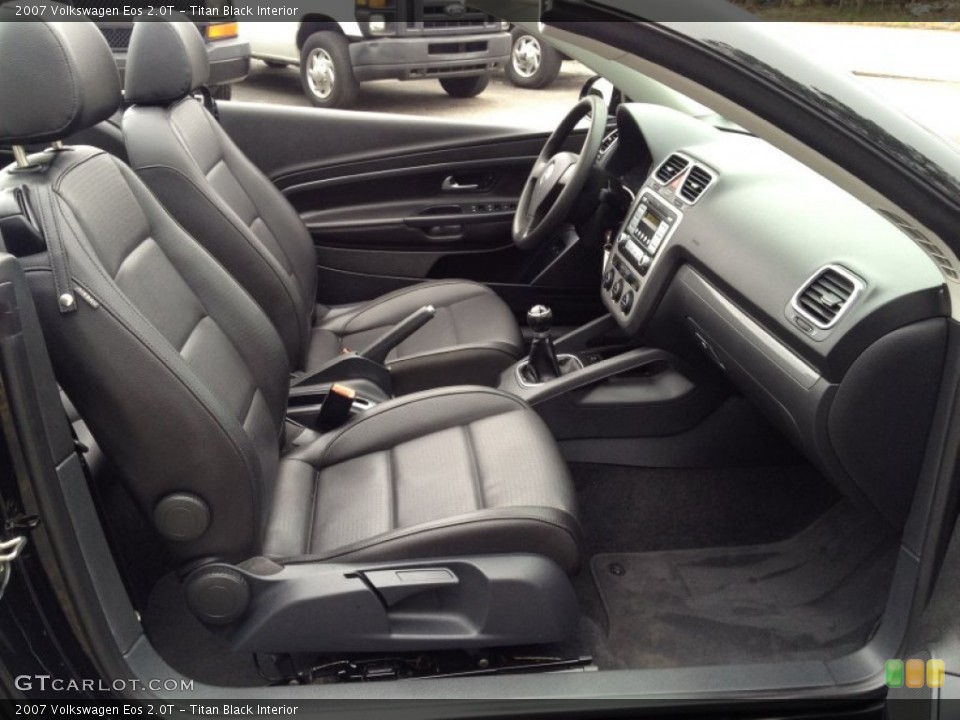 Titan Black Interior Front Seat for the 2007 Volkswagen Eos 2.0T #93356279
