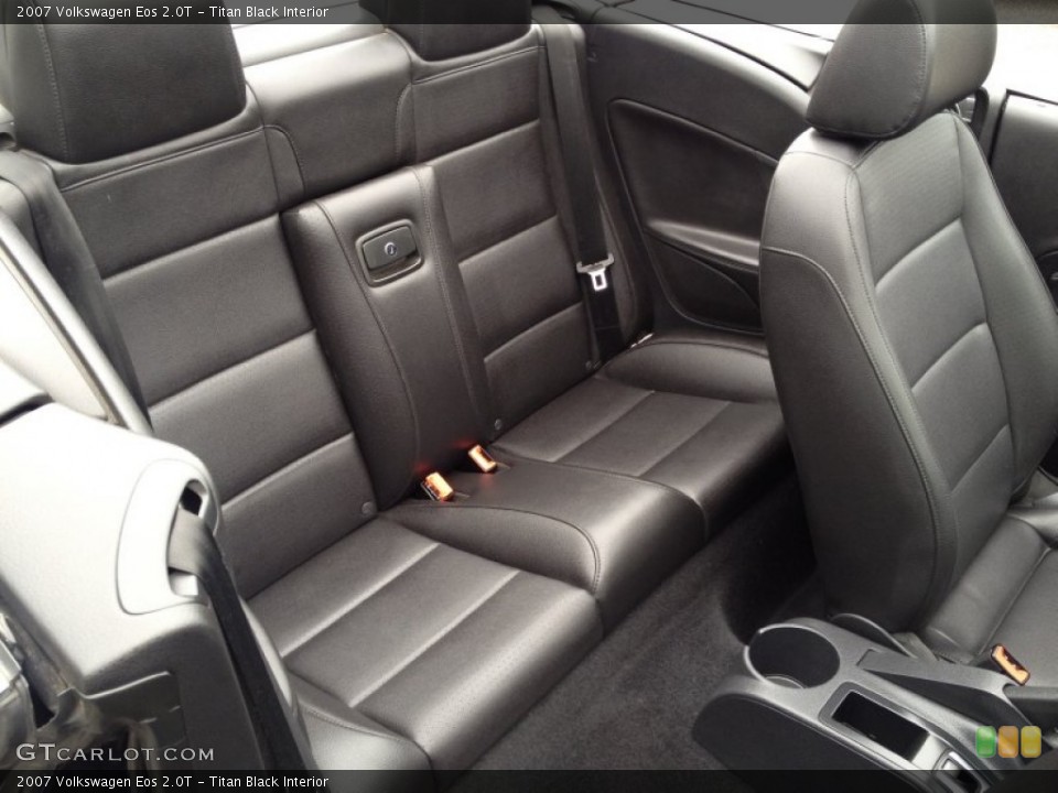Titan Black Interior Rear Seat for the 2007 Volkswagen Eos 2.0T #93356303