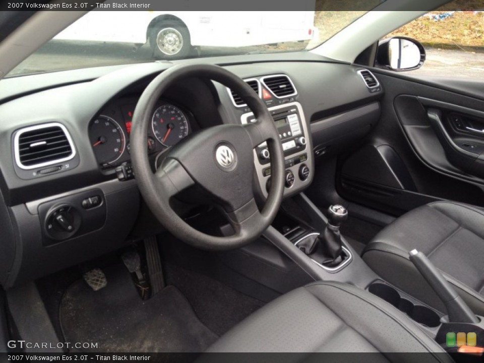 Titan Black Interior Prime Interior for the 2007 Volkswagen Eos 2.0T #93356489