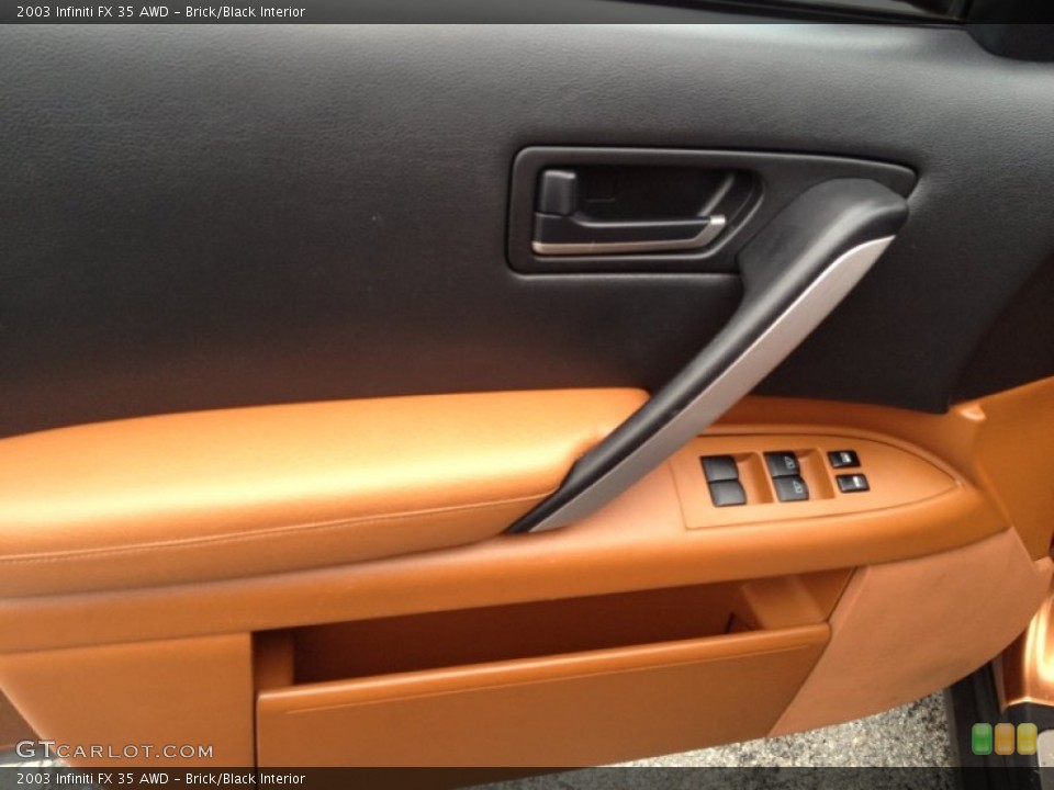 Brick/Black Interior Door Panel for the 2003 Infiniti FX 35 AWD #93358283