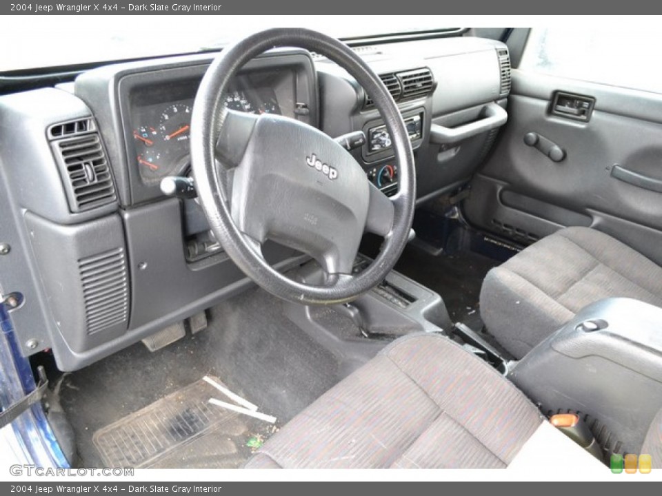 Dark Slate Gray Interior Photo for the 2004 Jeep Wrangler X 4x4 #93358307