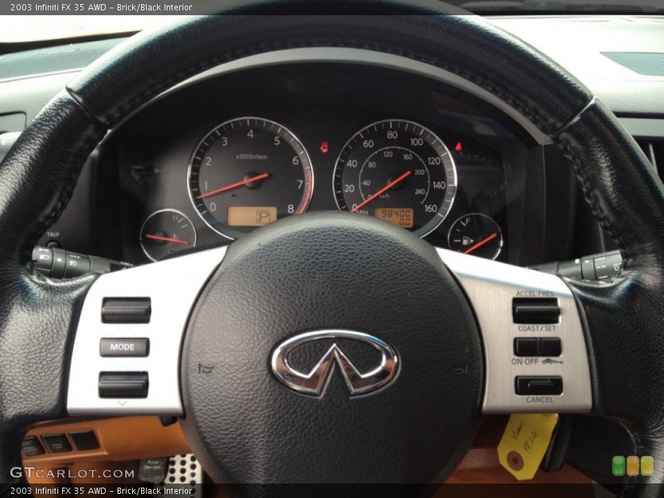 Brick/Black Interior Steering Wheel for the 2003 Infiniti FX 35 AWD #93358445
