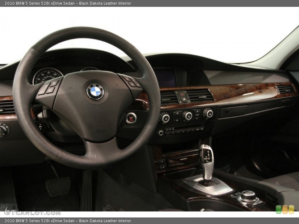Black Dakota Leather Interior Dashboard for the 2010 BMW 5 Series 528i xDrive Sedan #93361145