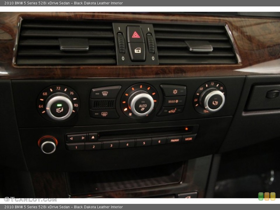 Black Dakota Leather Interior Controls for the 2010 BMW 5 Series 528i xDrive Sedan #93361274