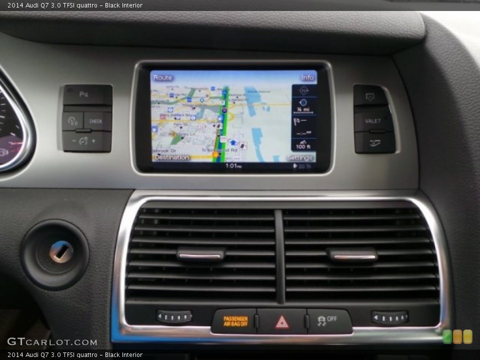 Black Interior Navigation for the 2014 Audi Q7 3.0 TFSI quattro #93361283
