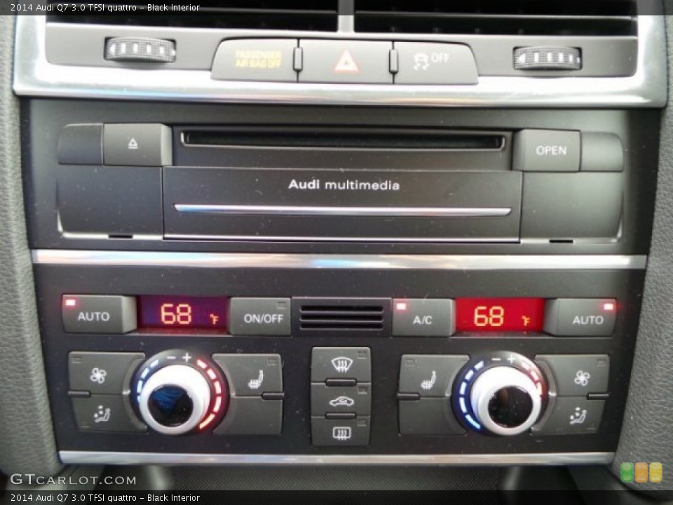 Black Interior Controls for the 2014 Audi Q7 3.0 TFSI quattro #93361378