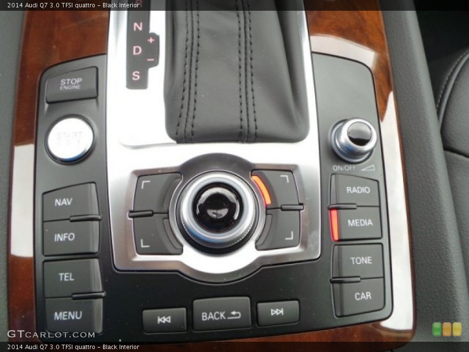 Black Interior Controls for the 2014 Audi Q7 3.0 TFSI quattro #93361394
