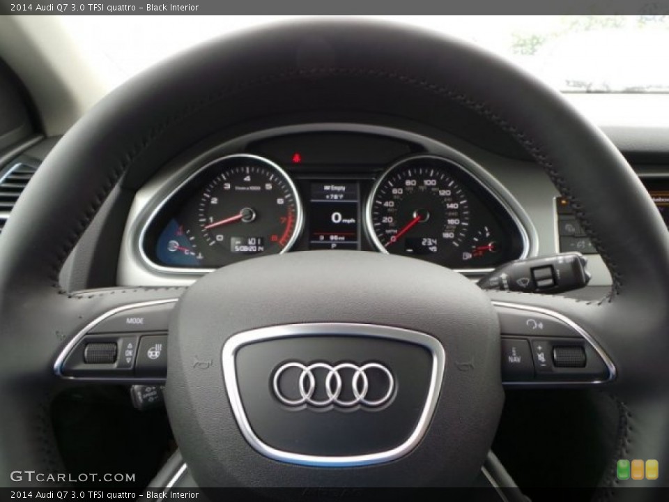 Black Interior Steering Wheel for the 2014 Audi Q7 3.0 TFSI quattro #93361433