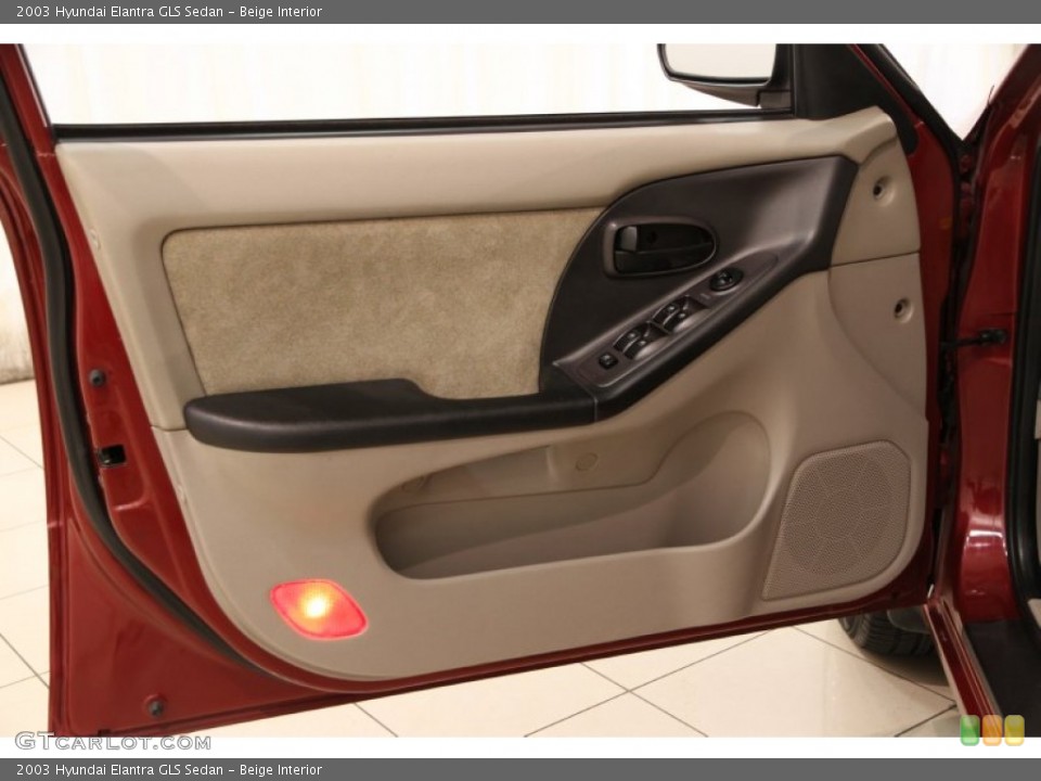 Beige Interior Door Panel for the 2003 Hyundai Elantra GLS Sedan #93362501