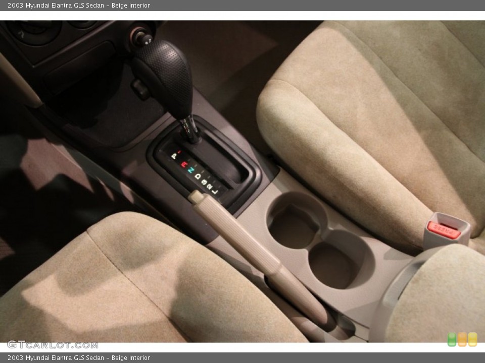Beige Interior Transmission for the 2003 Hyundai Elantra GLS Sedan #93362615
