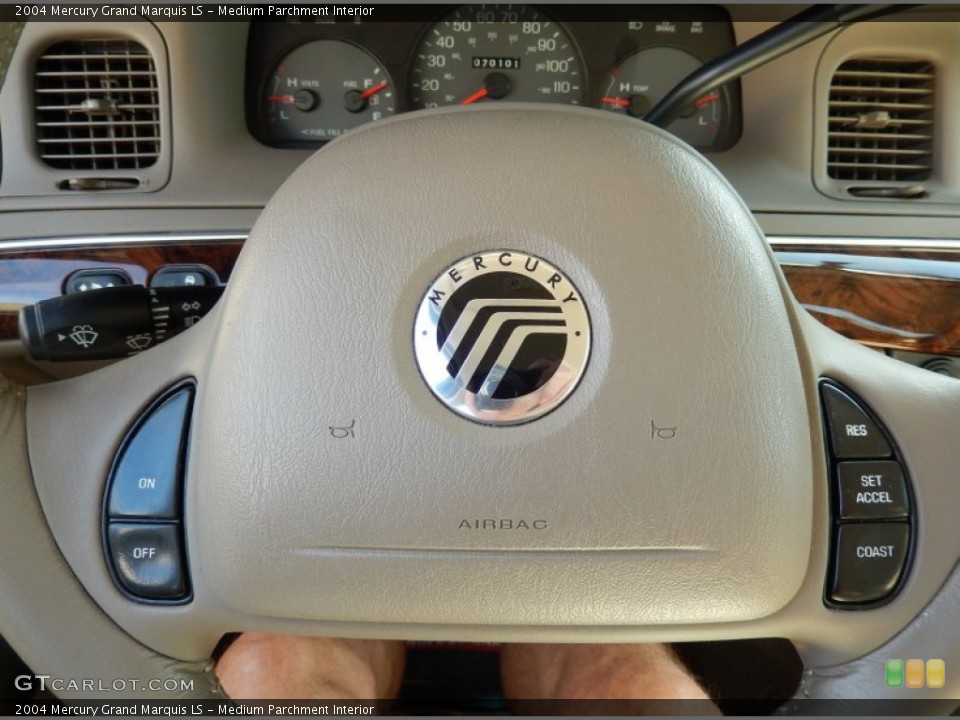 Medium Parchment Interior Steering Wheel for the 2004 Mercury Grand Marquis LS #93370679