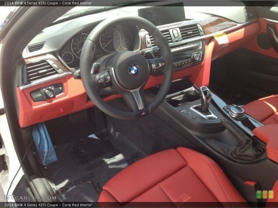 Coral Red Interior Photo for the 2014 BMW 4 Series 435i Coupe #93372260