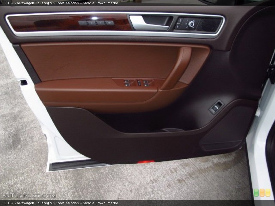 Saddle Brown Interior Door Panel for the 2014 Volkswagen Touareg V6 Sport 4Motion #93372299
