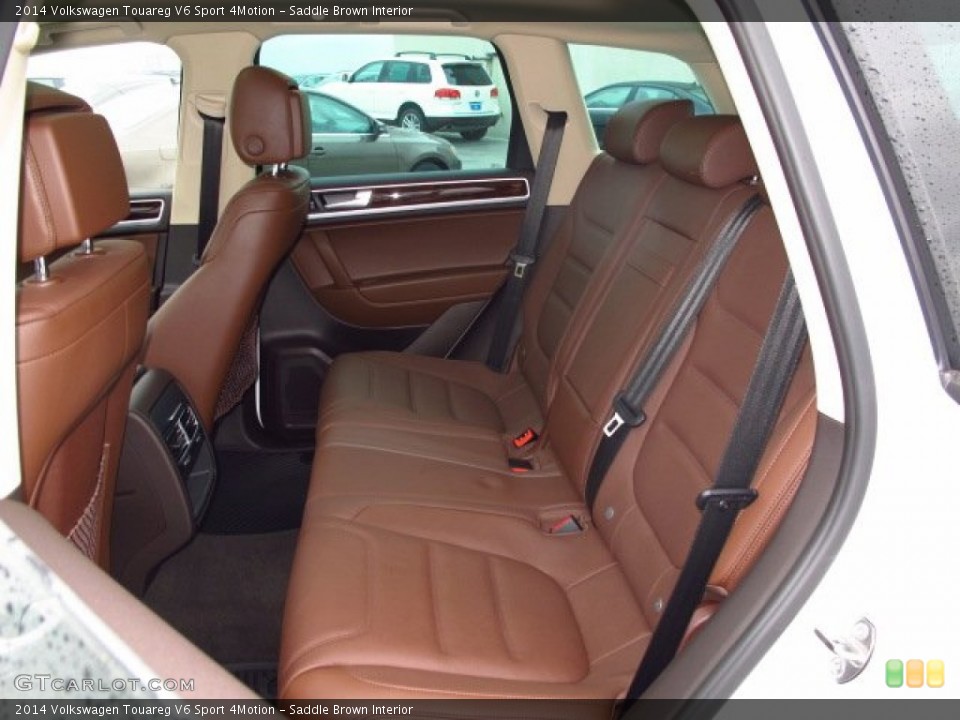 Saddle Brown Interior Rear Seat for the 2014 Volkswagen Touareg V6 Sport 4Motion #93372329