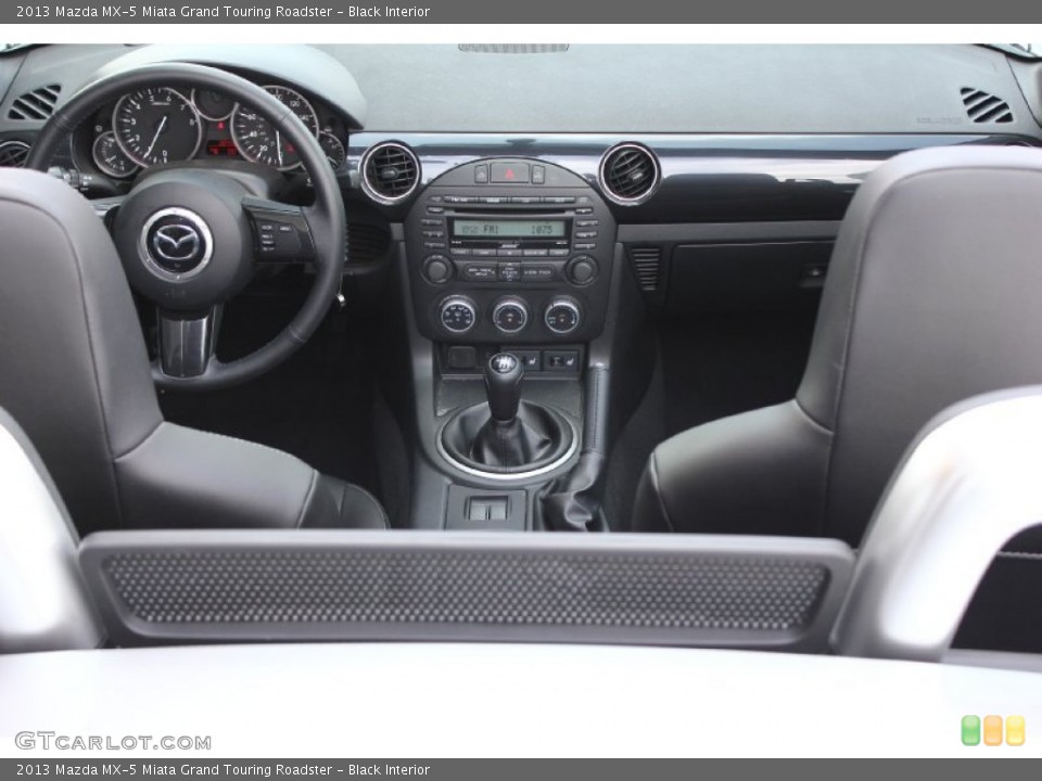 Black Interior Dashboard for the 2013 Mazda MX-5 Miata Grand Touring Roadster #93372899