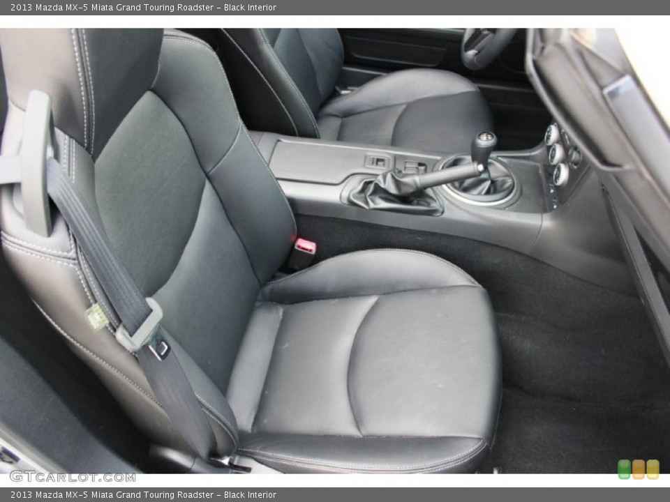 Black Interior Front Seat for the 2013 Mazda MX-5 Miata Grand Touring Roadster #93372971