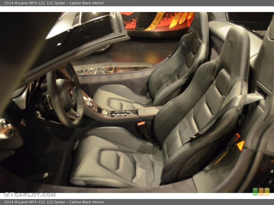 Carbon Black Interior Front Seat for the 2014 McLaren MP4-12C 12C Spider #93376811