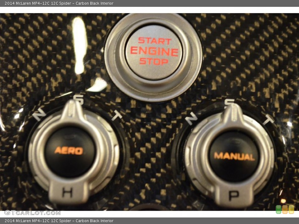 Carbon Black Interior Controls for the 2014 McLaren MP4-12C 12C Spider #93376838