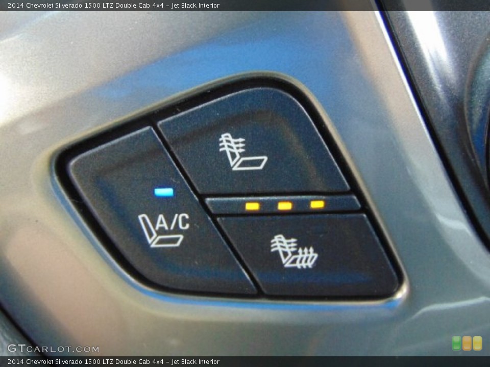 Jet Black Interior Controls for the 2014 Chevrolet Silverado 1500 LTZ Double Cab 4x4 #93379505
