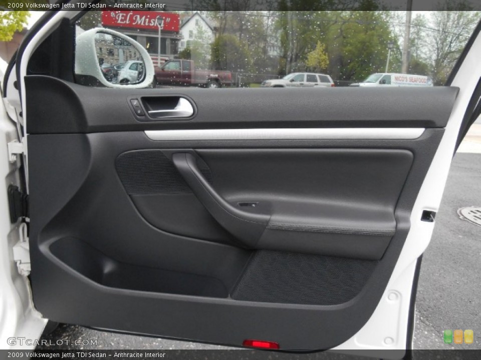 Anthracite Interior Door Panel for the 2009 Volkswagen Jetta TDI Sedan #93383860