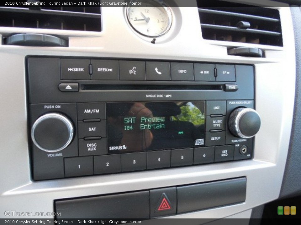 Dark Khaki/Light Graystone Interior Controls for the 2010 Chrysler Sebring Touring Sedan #93390628
