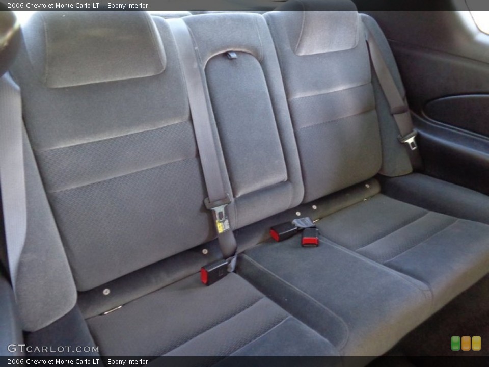 Ebony Interior Rear Seat for the 2006 Chevrolet Monte Carlo LT #93396866
