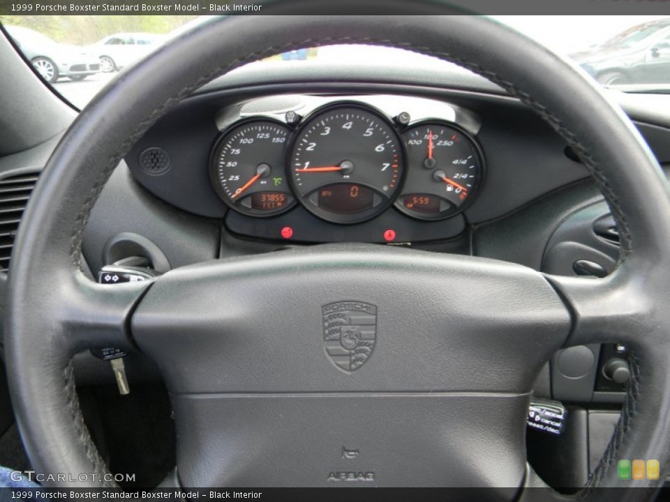 Black Interior Steering Wheel for the 1999 Porsche Boxster  #93400243