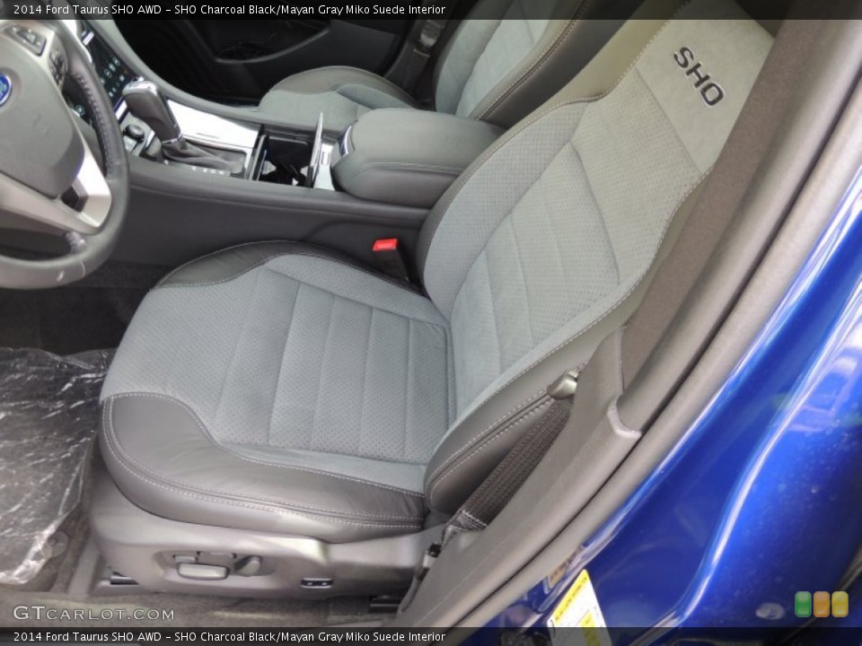 SHO Charcoal Black/Mayan Gray Miko Suede 2014 Ford Taurus Interiors