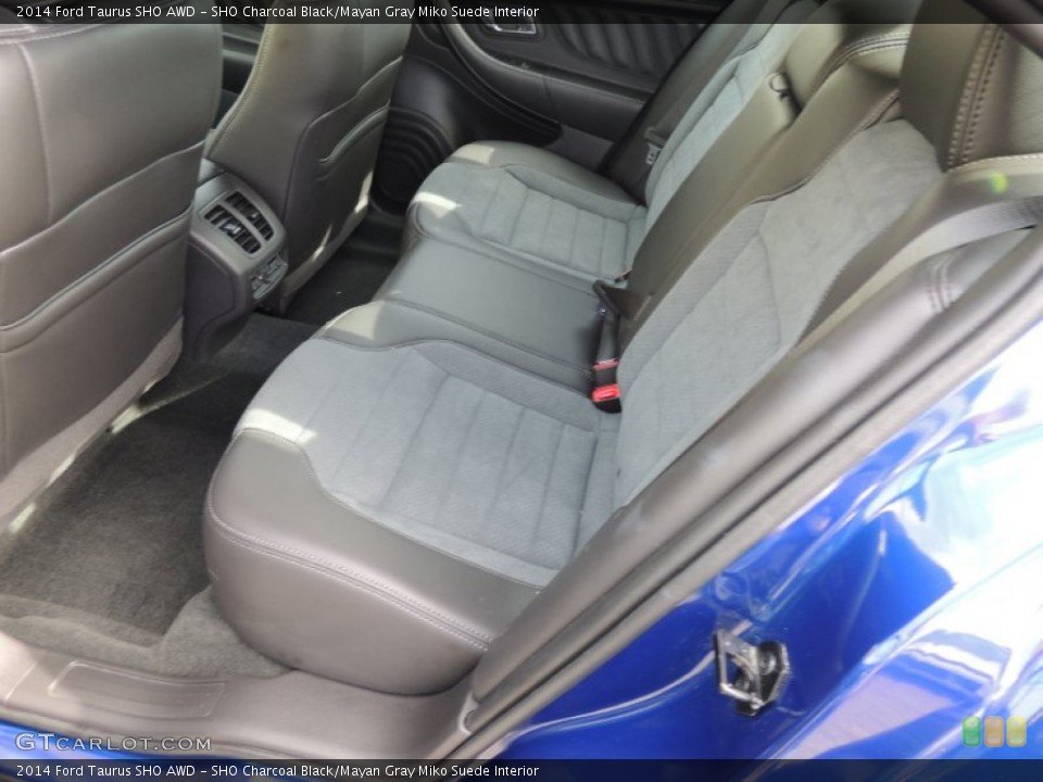 SHO Charcoal Black/Mayan Gray Miko Suede Interior Rear Seat for the 2014 Ford Taurus SHO AWD #93400810