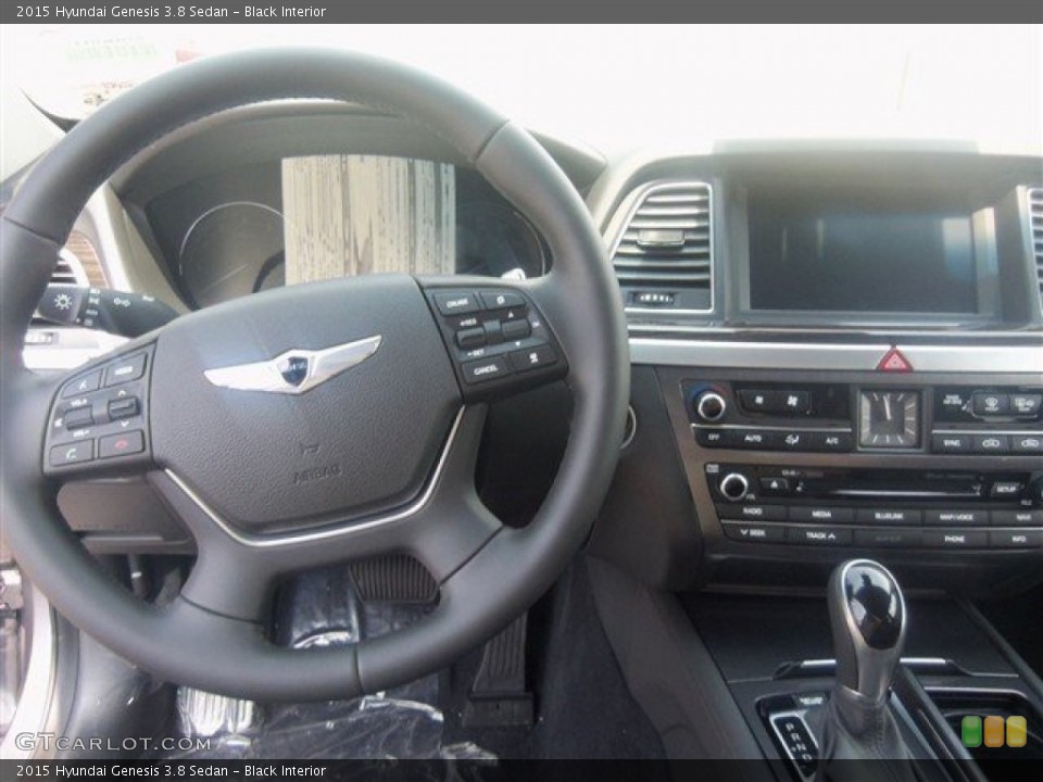 Black Interior Dashboard for the 2015 Hyundai Genesis 3.8 Sedan #93402670
