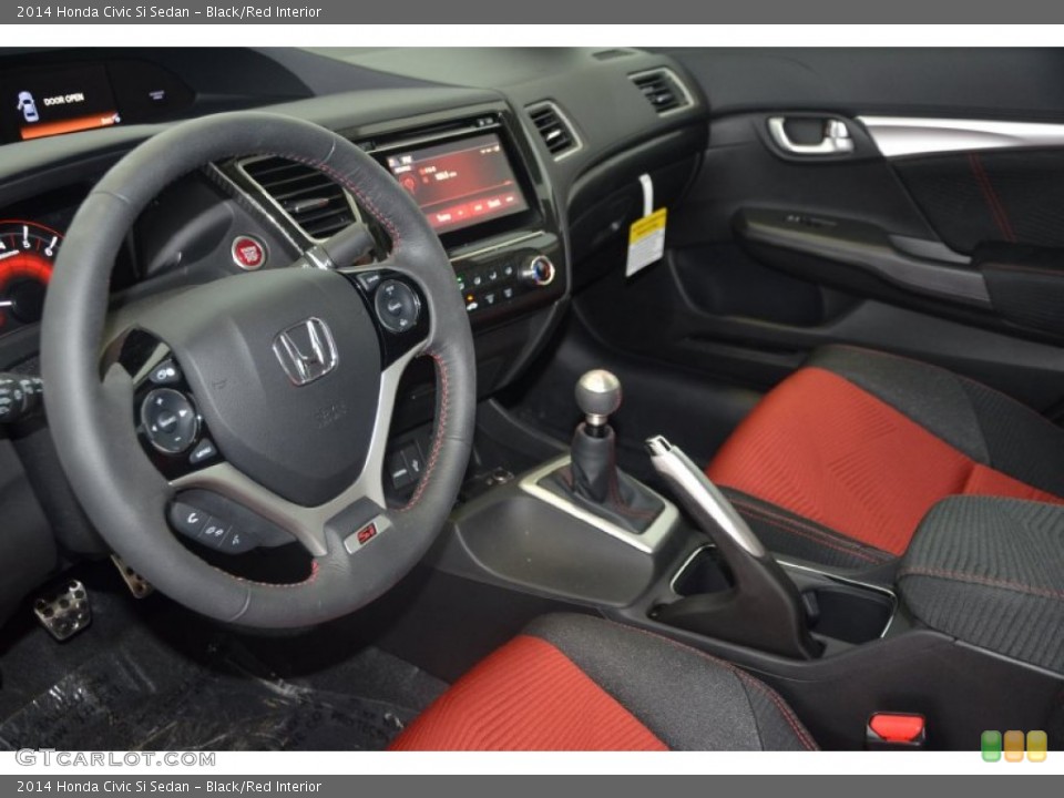 Black/Red Interior Photo for the 2014 Honda Civic Si Sedan #93408420