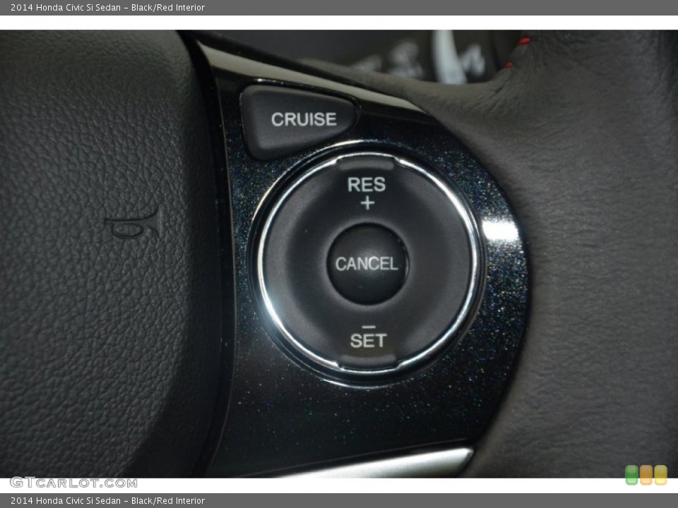 Black/Red Interior Controls for the 2014 Honda Civic Si Sedan #93408469