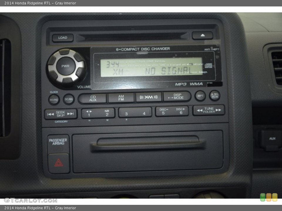 Gray Interior Controls for the 2014 Honda Ridgeline RTL #93410588