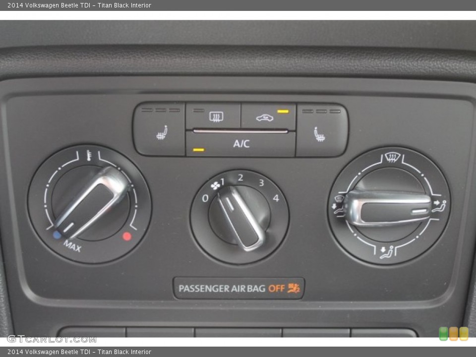 Titan Black Interior Controls for the 2014 Volkswagen Beetle TDI #93410604
