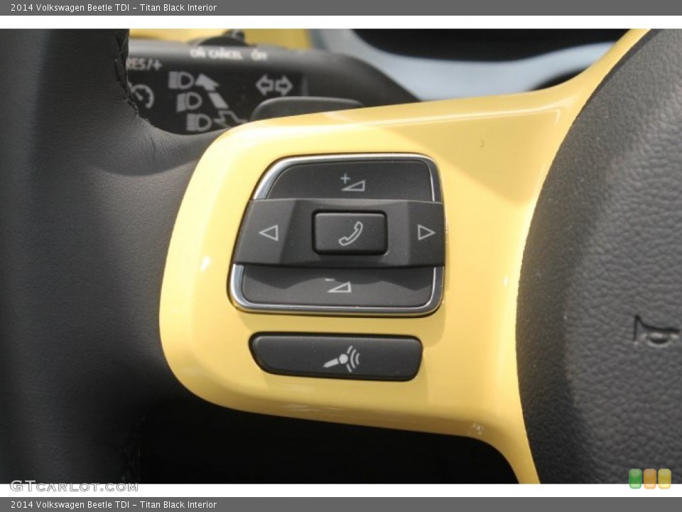 Titan Black Interior Controls for the 2014 Volkswagen Beetle TDI #93410690