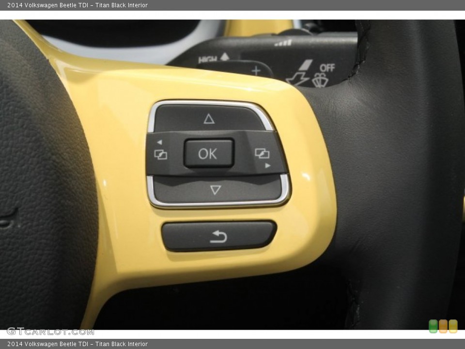 Titan Black Interior Controls for the 2014 Volkswagen Beetle TDI #93410711