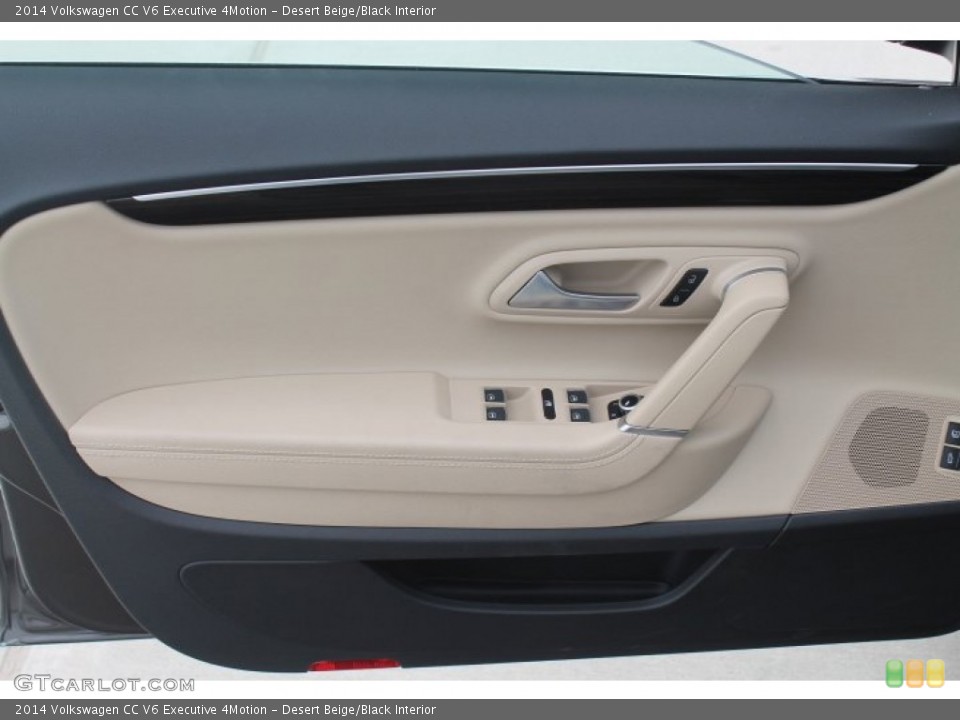 Desert Beige/Black Interior Door Panel for the 2014 Volkswagen CC V6 Executive 4Motion #93414173