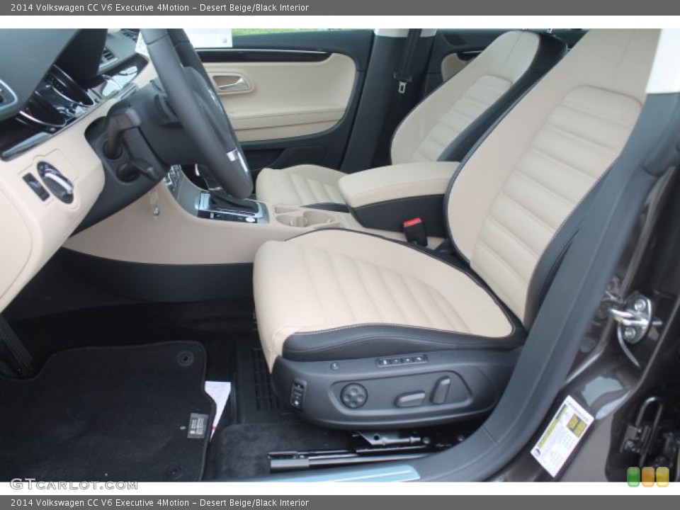 Desert Beige/Black Interior Photo for the 2014 Volkswagen CC V6 Executive 4Motion #93414218