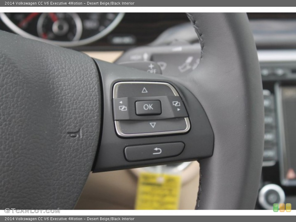 Desert Beige/Black Interior Controls for the 2014 Volkswagen CC V6 Executive 4Motion #93414506