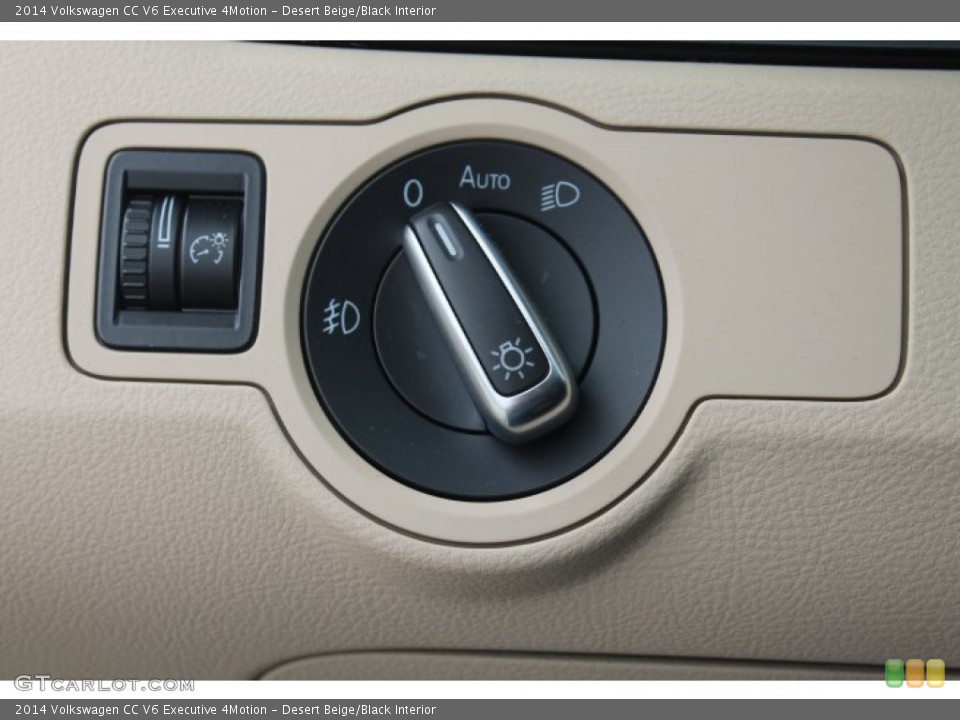 Desert Beige/Black Interior Controls for the 2014 Volkswagen CC V6 Executive 4Motion #93414527