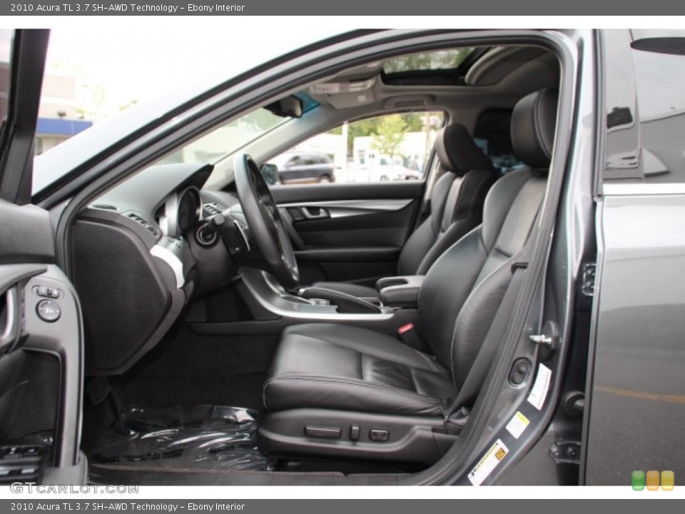 Ebony Interior Front Seat for the 2010 Acura TL 3.7 SH-AWD Technology #93415238