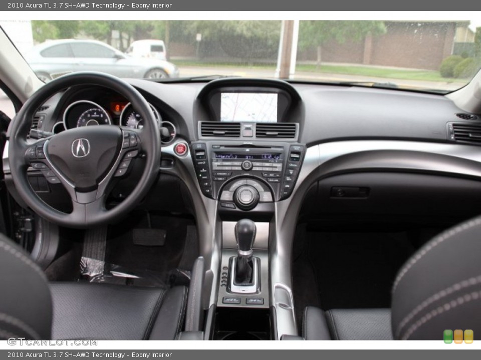 Ebony Interior Dashboard for the 2010 Acura TL 3.7 SH-AWD Technology #93415286