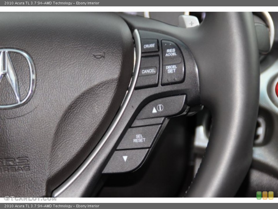 Ebony Interior Controls for the 2010 Acura TL 3.7 SH-AWD Technology #93415394
