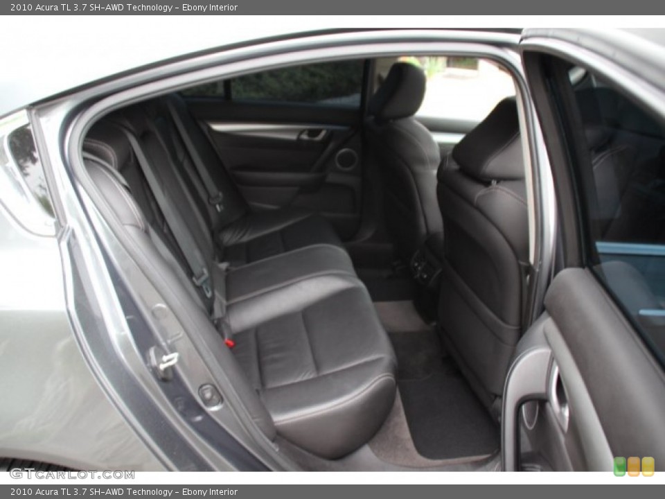 Ebony Interior Rear Seat for the 2010 Acura TL 3.7 SH-AWD Technology #93415523