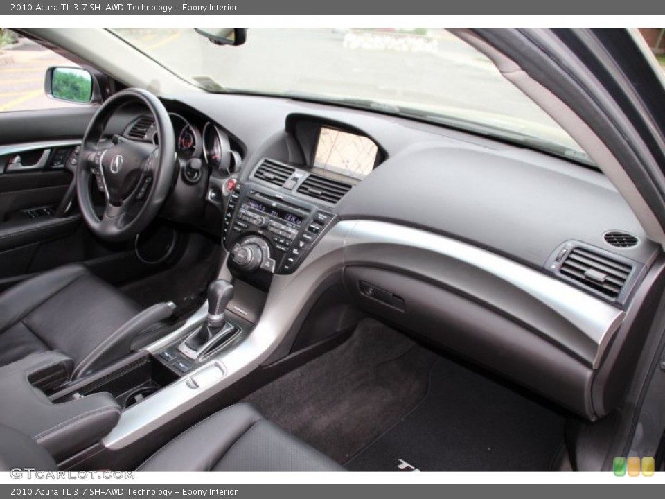 Ebony Interior Dashboard for the 2010 Acura TL 3.7 SH-AWD Technology #93415568